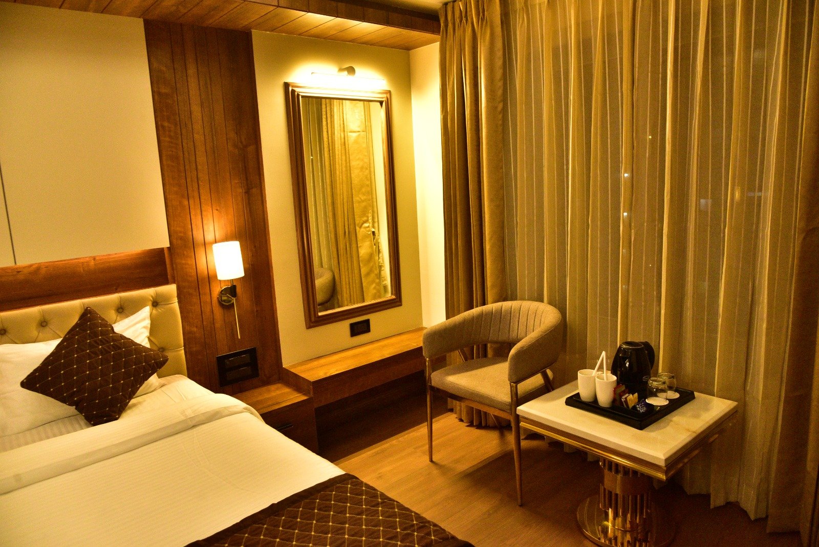 Rooftop restaurant at affordable hotel in Guwahati