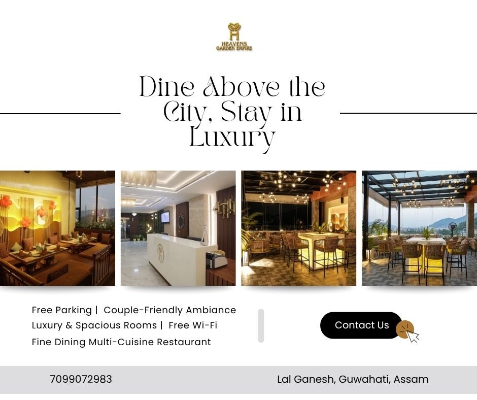 Luxury Rooftop Dining at The Heavens Garden, Guwahati